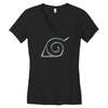 Hidden Leaf Village Symbol T-Shirt Women's V-Neck T-Shirt