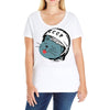 Astronaut Cat Ladies Curvy T-Shirt