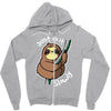 slow sloth Zipper Hoodie
