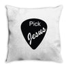 pick jesus bible Throw Pillow