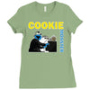 cookie monster Ladies Fitted T-Shirt