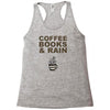 coffee books &amp; rain Racerback Tank