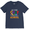 Get Your Cray On It's Last Day Of School V-Neck Tee
