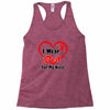 niece i wear a red heart ribbon Racerback Tank
