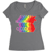 Goku Rainbow T-Shirt Women's Triblend Scoop T-shirt