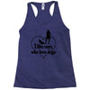 i like men who love dogs Racerback Tank