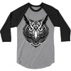 owl ornate 3/4 Sleeve Shirt