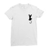Cat Pocket Ladies Fitted T-Shirt