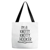 crochet knitting Tote Bags