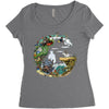 ghibli tribute Women's Triblend Scoop T-shirt