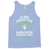 alien abductee survivor tour ufo nerd geek comic funny Tank Top