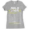 July Girl Facts Cancer Ladies Fitted T-Shirt