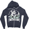 sagittarius rose zodiac Zipper Hoodie