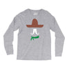 ladies sombrero  funny retro mexico mustache designer Long Sleeve Shirts
