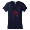 pop alphabet Women's V-Neck T-Shirt