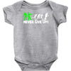 zombie never give up fun Baby Onesie