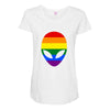 alien lgbt Maternity Scoop Neck T-shirt