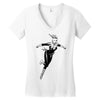 captain marvel 8 Women's V-Neck T-Shirt