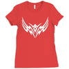 tribal flugel beidseitig bedruckt Ladies Fitted T-Shirt