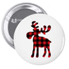 lumberjack reindeer Pin-back button