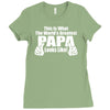what world's greatest papa Ladies Fitted T-Shirt