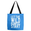 let the wild rumpus Tote Bags