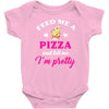feed me a pizza and tell me i'm pretty Baby Bodysuit