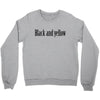black and yellow Crewneck Sweatshirt