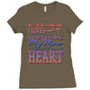 my mom is in heaven forever Ladies Fitted T-Shirt
