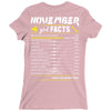 November Girl Facts Sagittarius Ladies Fitted T-Shirt