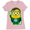 minion parody green lantern Ladies Fitted T-Shirt