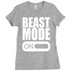 beast mode on Ladies Fitted T-Shirt
