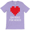 nerd shirt design  herz f&uuml;r nerds computer gaming fun big bang minecr T-Shirt