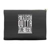 straight outta planet vegeta Accessory Pouches