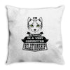 I Am Cat Actually In A Very Commited Relationship Throw Pillow