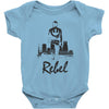 rebel   blackout Baby Onesie
