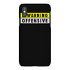warning offensive mens funny iPhoneX Case