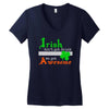 i rish don't get drunk we get awesome Women's V-Neck T-Shirt