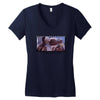 I'll Be Right Here E.t. Women's V-Neck T-Shirt