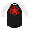 military starfunny retro army war vietnam usa britain fashion 3/4 Sleeve Shirt
