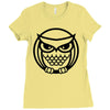 owl Ladies Fitted T-Shirt