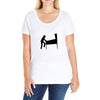 funny caution pinball wiz square Ladies Curvy T-Shirt