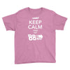 keep calm and hit 88 mph time travel Youth Tee
