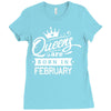 Queens Are Born In February Ladies Fitted T-Shirt