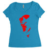hellboy comic superhero cool Women's Triblend Scoop T-shirt
