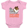 This Girl Loves Shetland Sheepdog Baby Onesie