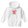 niece i wear a red heart ribbon Youth Hoodie