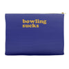 bowling sucks bowl team league club funny geek nerd sport pin tee shir Accessory Pouches