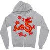 Chinese New Year Symbol Zipper Hoodie