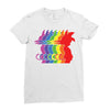 Goku Rainbow T-Shirt Ladies Fitted T-Shirt